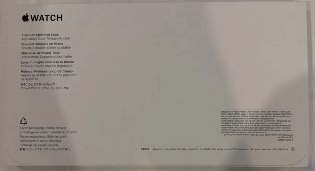 Apple Watch Ultra 3 49mm Black Titanium Strap - Image 3