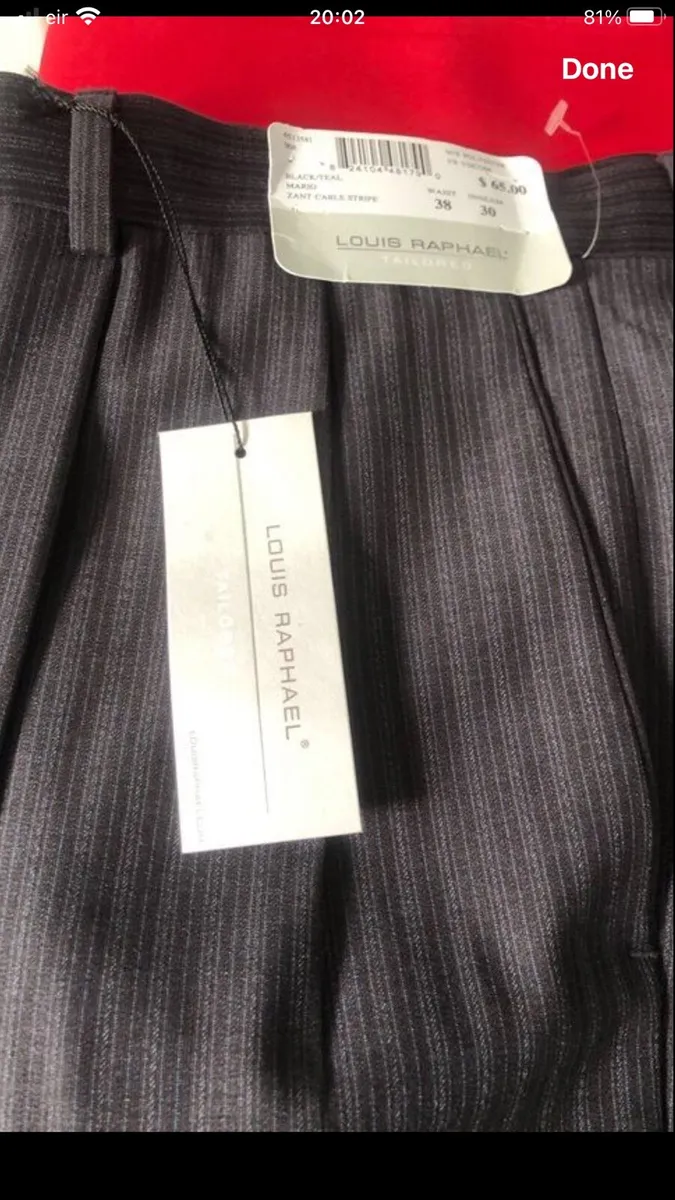 Mens BNWT trousers W38”x L30” €20 - Image 2