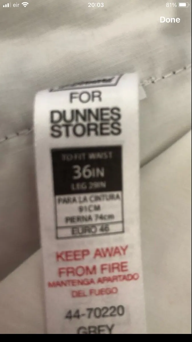 Mens trousers W36” x L29” €10 - Image 4