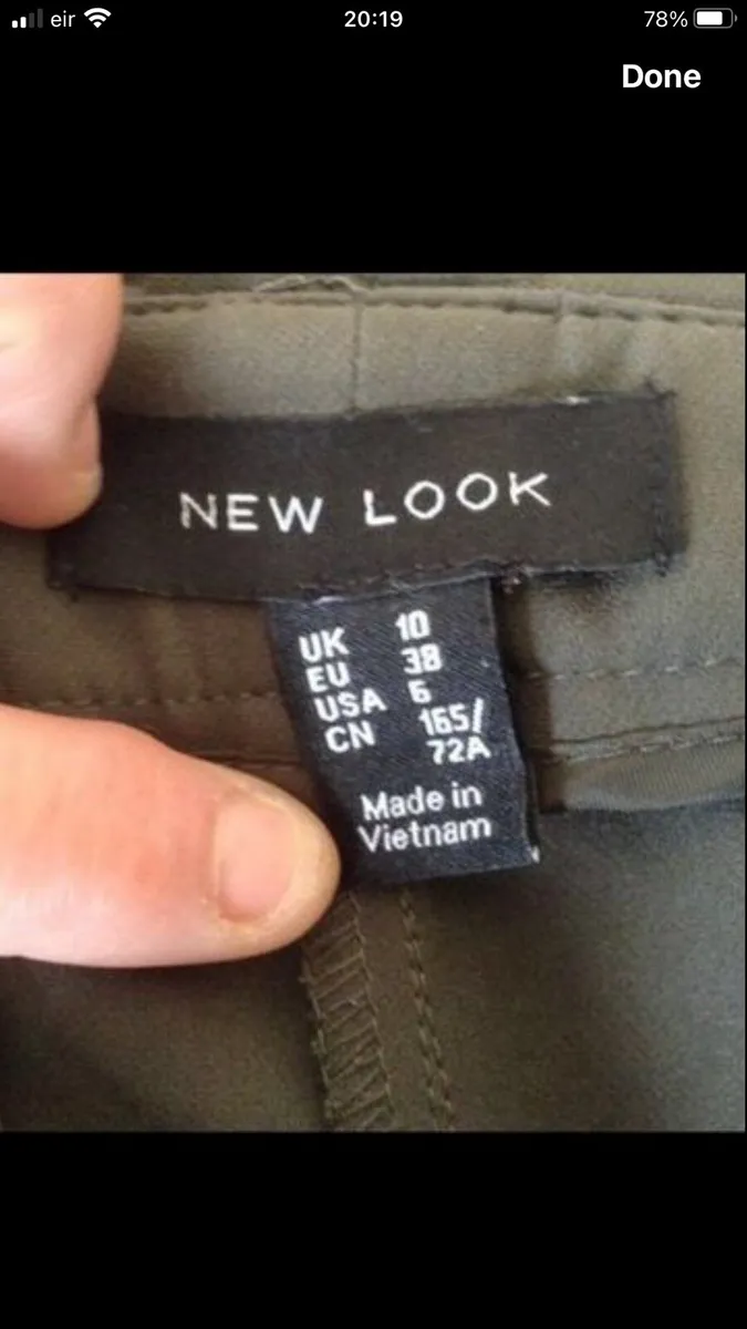 Ladies khaki Green trousers size 10 €5 - Image 4