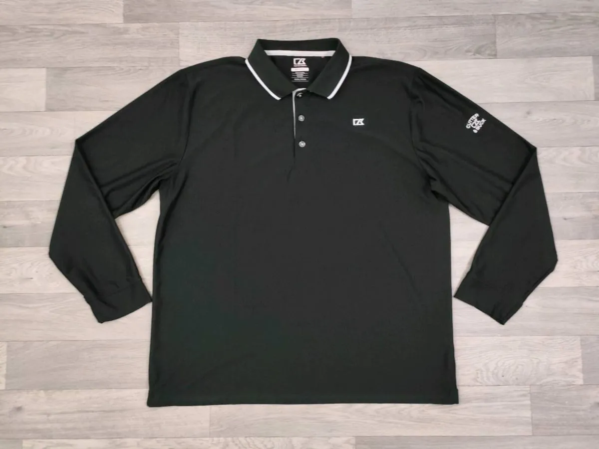 Cutter & Buck Long Sleeve Golf Polo Shirt Mens 3XL - Image 1