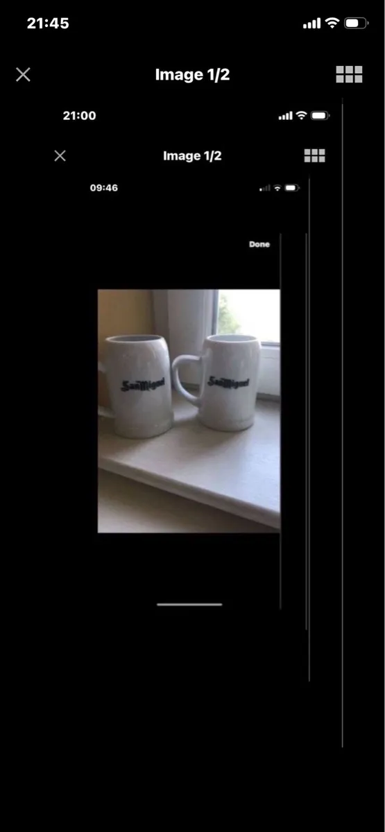 San Miguel Ceramic Tankards (2) - Image 1