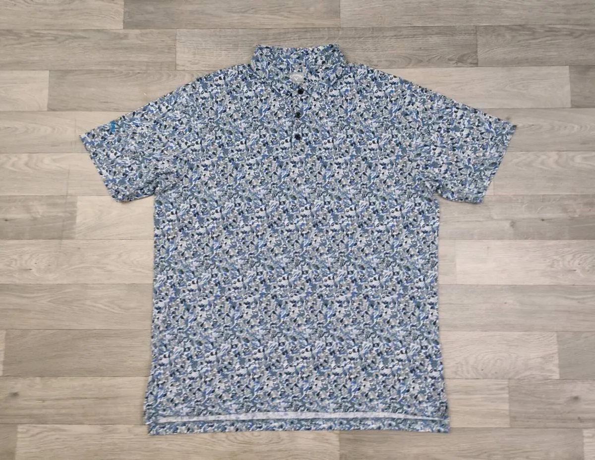 Callaway Floral Patterned Golf Polo Shirt Mens 2XL - Image 1