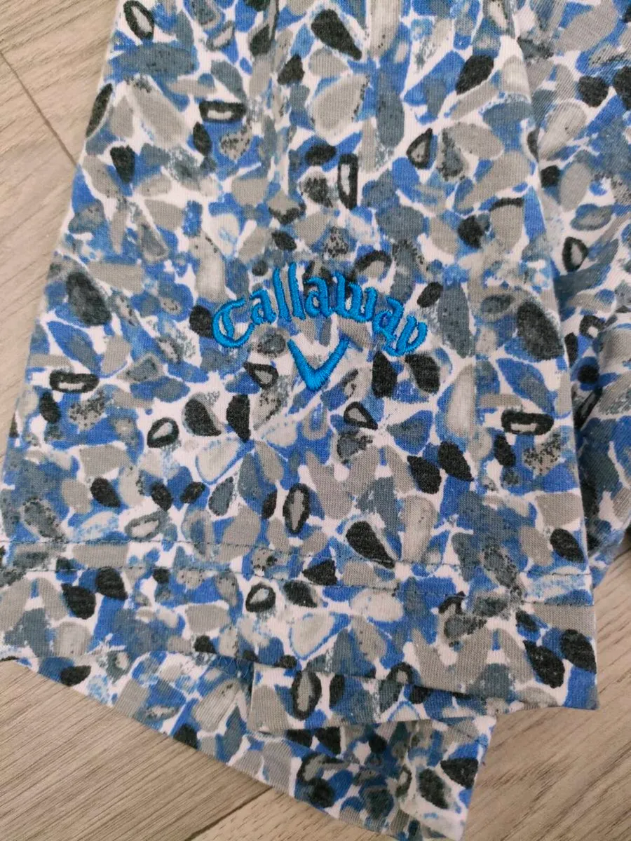 Callaway Floral Patterned Golf Polo Shirt Mens 2XL - Image 3