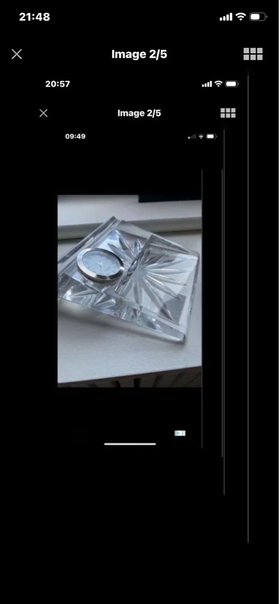 Waterford Crystal Desk Clock - Image 2