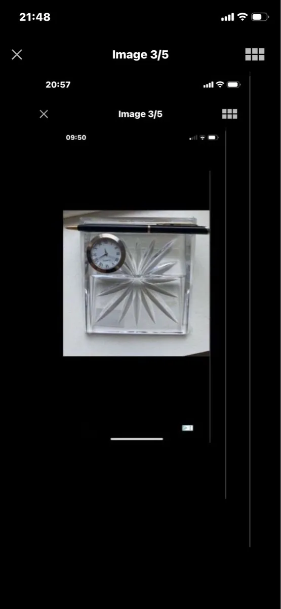 Waterford Crystal Desk Clock - Image 3