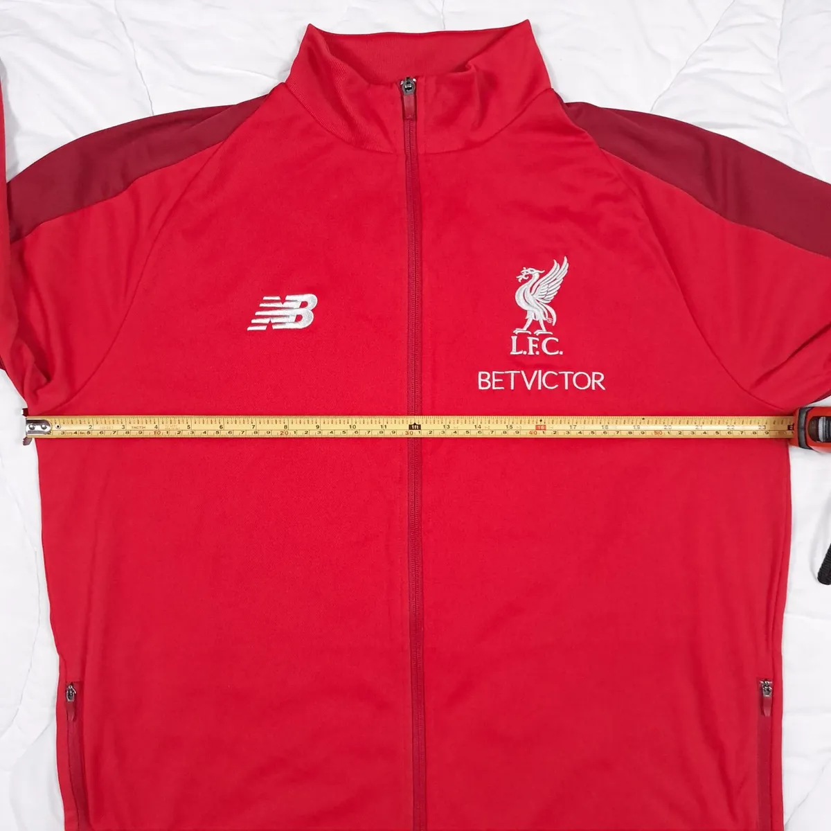New Balance Red Liverpool 18 19 Football Jacket XL - Image 4