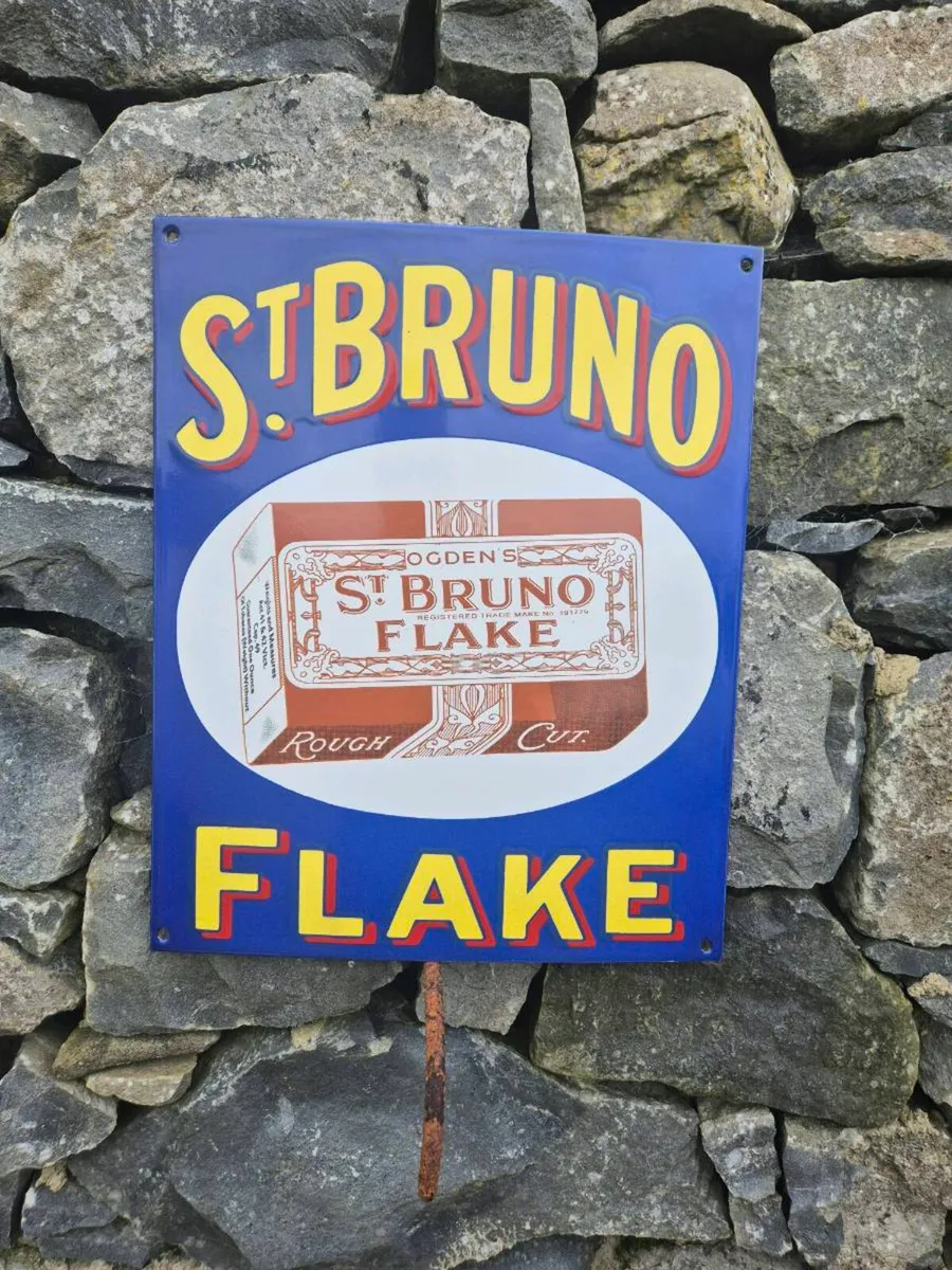 Enamel sign