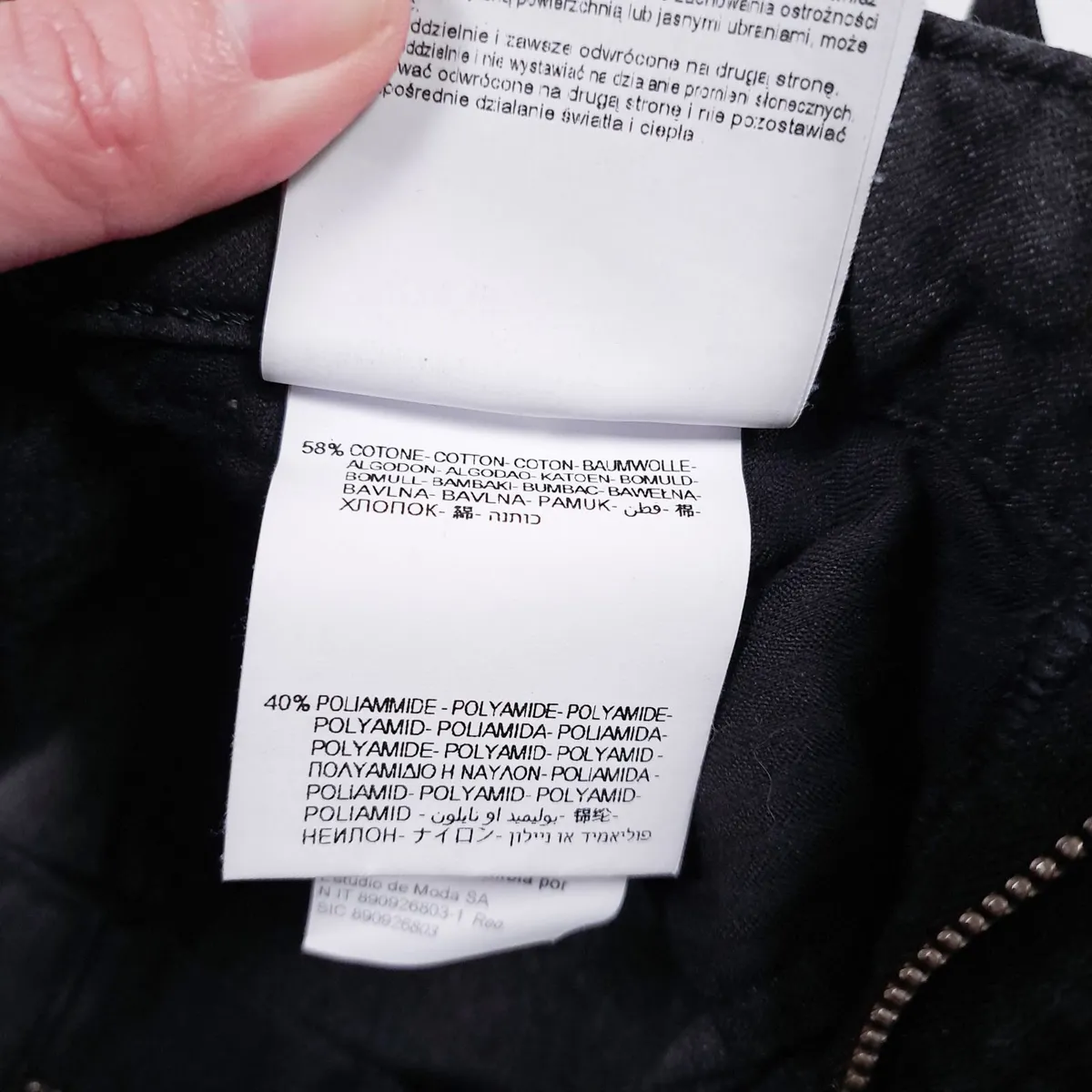 Replay Black Slim Fit Drawstring Jeans 6-8UK - Image 3