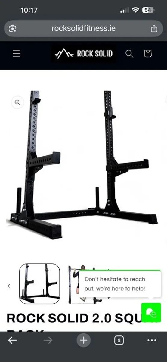 Squat Rack with Squatter Arms and Pull Up Bar - Image 2
