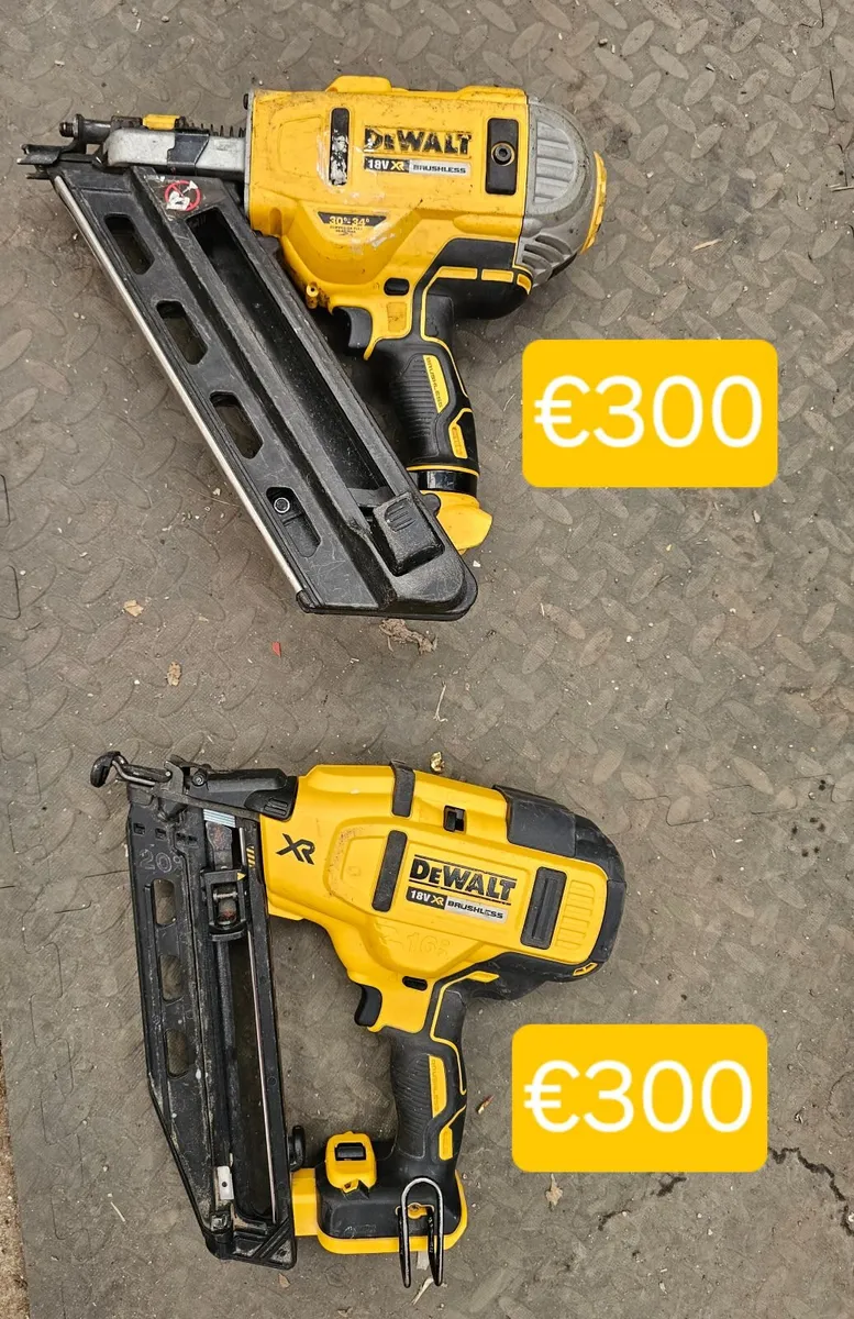 Dewalt 1st and 2nd fix guns €300 each