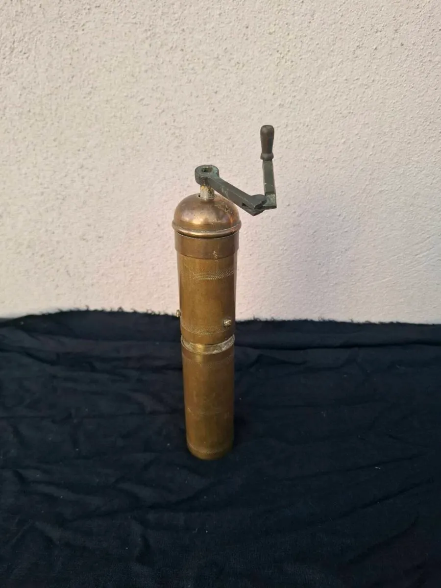 Brass pepper mill