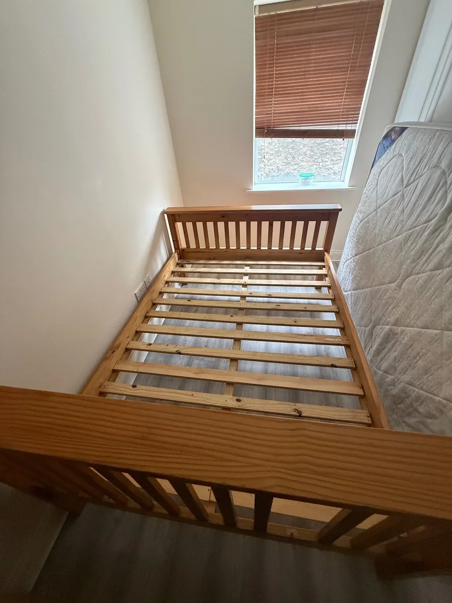 Solid Wooden Bed Frame - Image 1