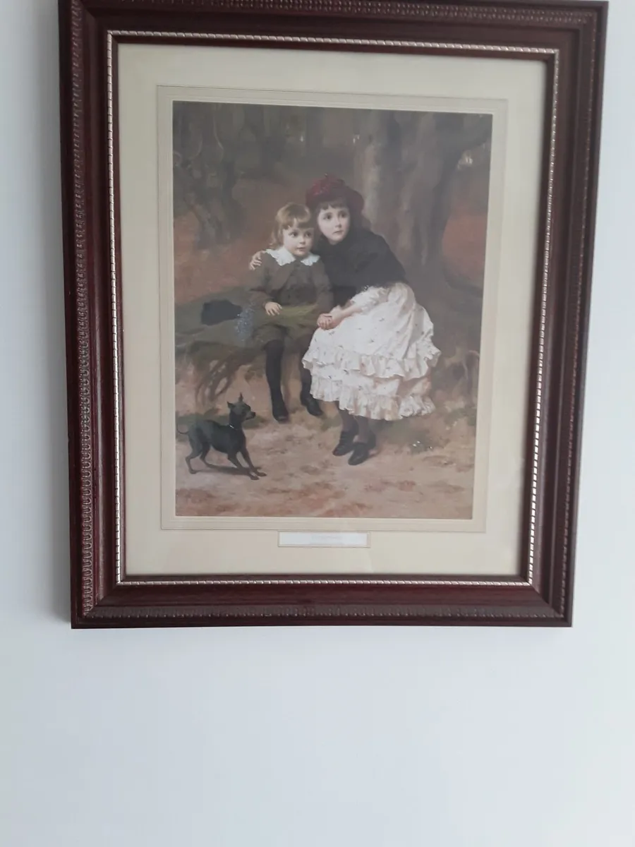 Lovely large picture titled the trespassers - Image 2