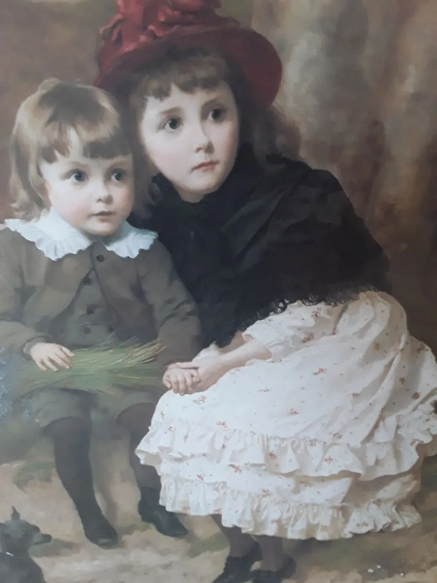 Lovely large picture titled the trespassers - Image 1