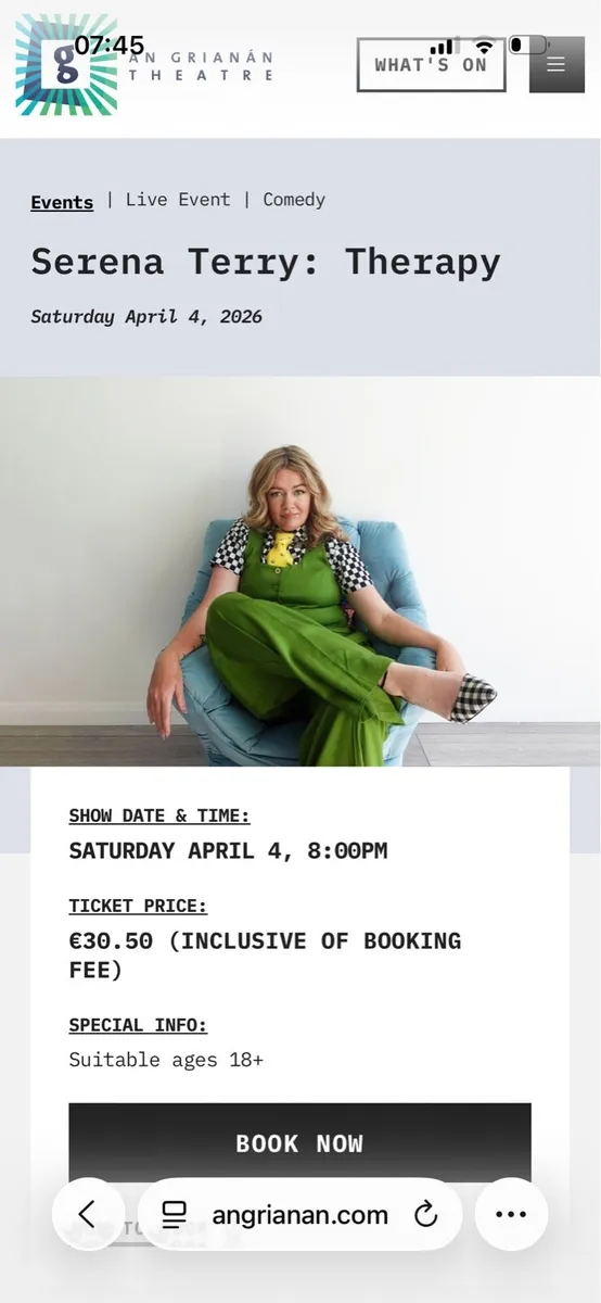 Serena Terry tickets