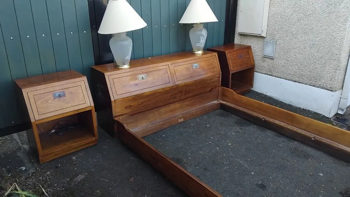 Bedroom Set - Vintage Cherry Wood - Image 4