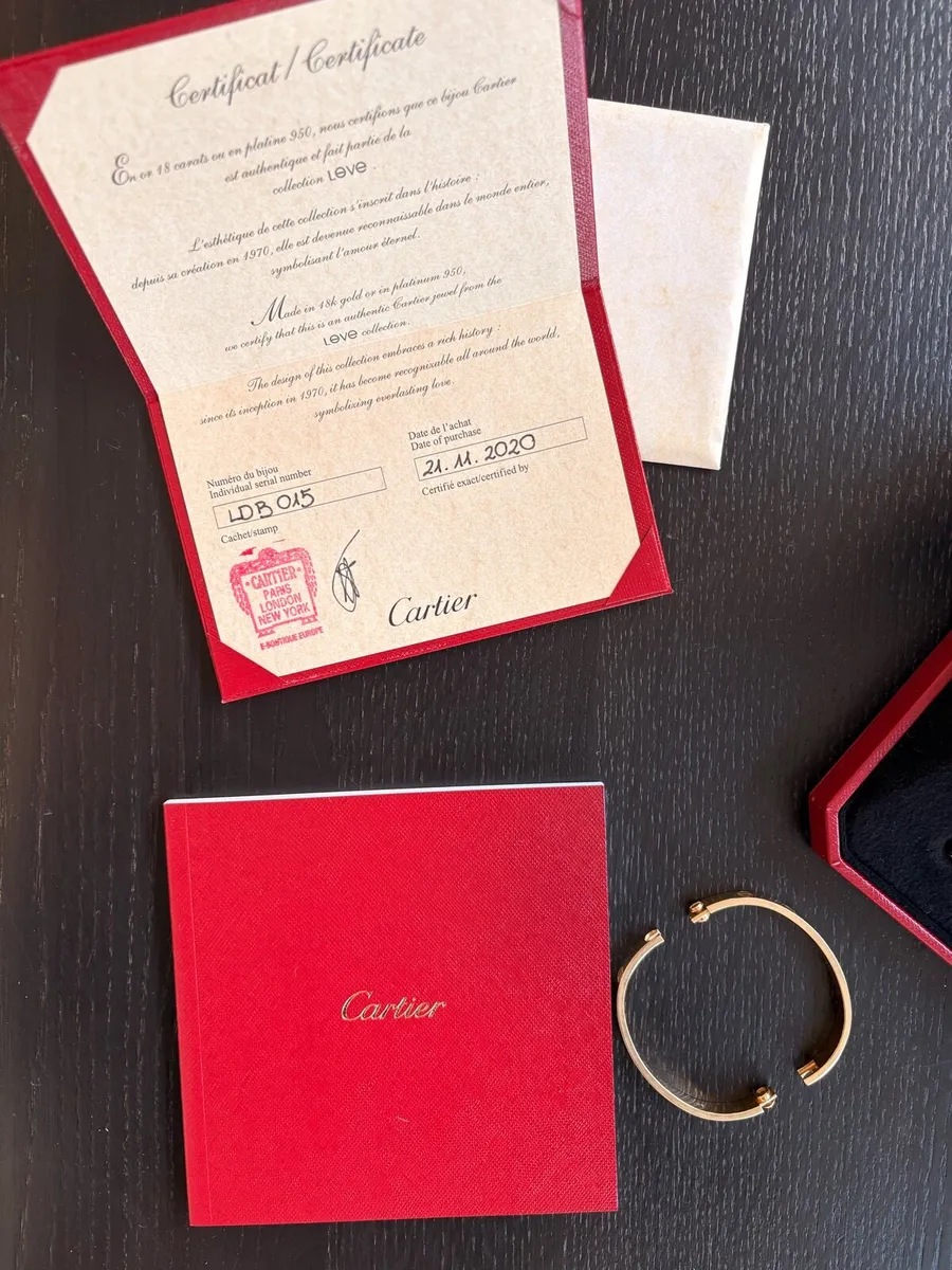 Cartier love bangle - 18ct gold - Image 1