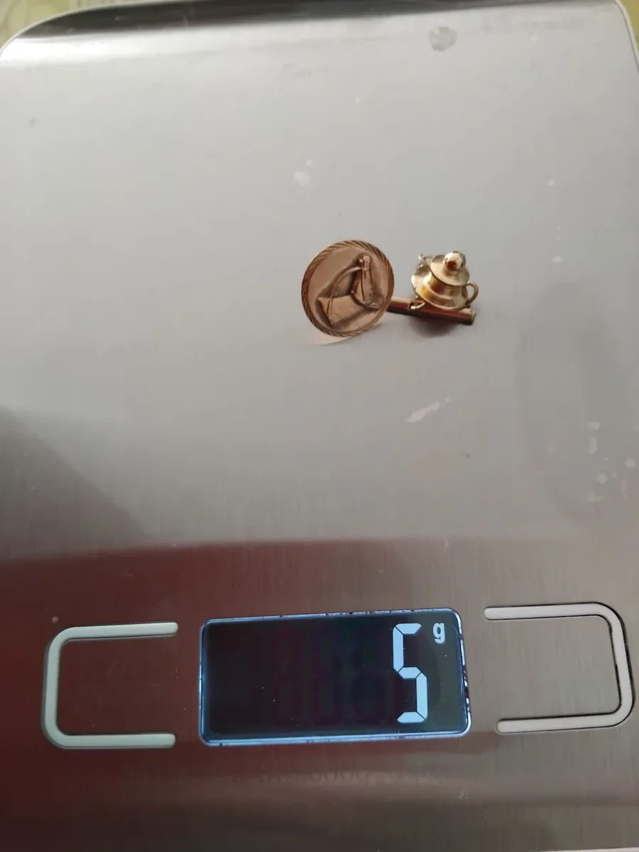 Gold Horse Tie Tack Pin - Image 1