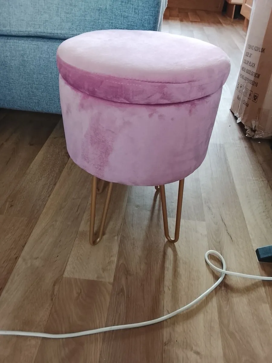 Pair of Pink Footstools