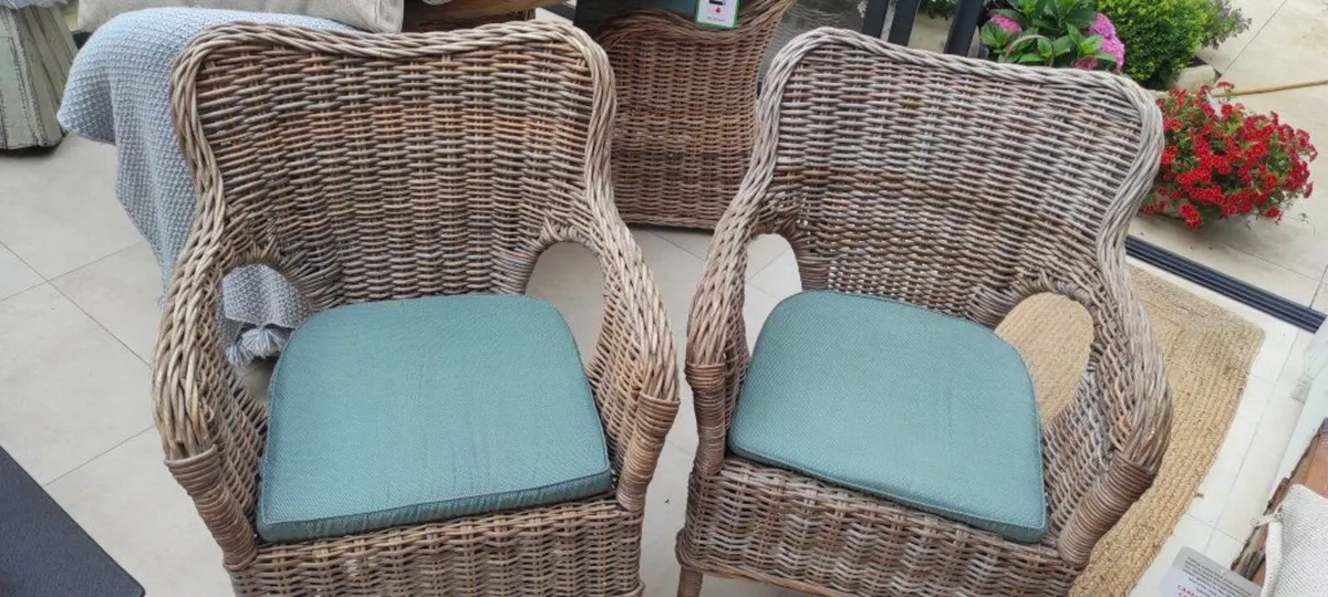 2x Wicker Armchair - Ikea - Image 1