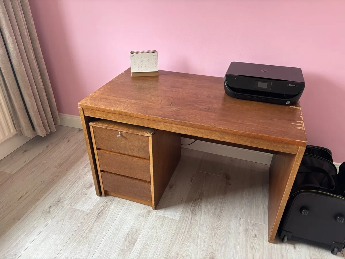 Study desk and drawers - Image 2