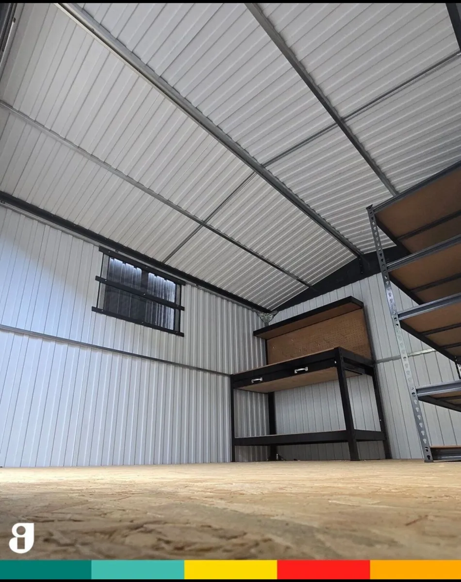 SALE 8x10 Steel Shed with Anti Con Lining - Image 3