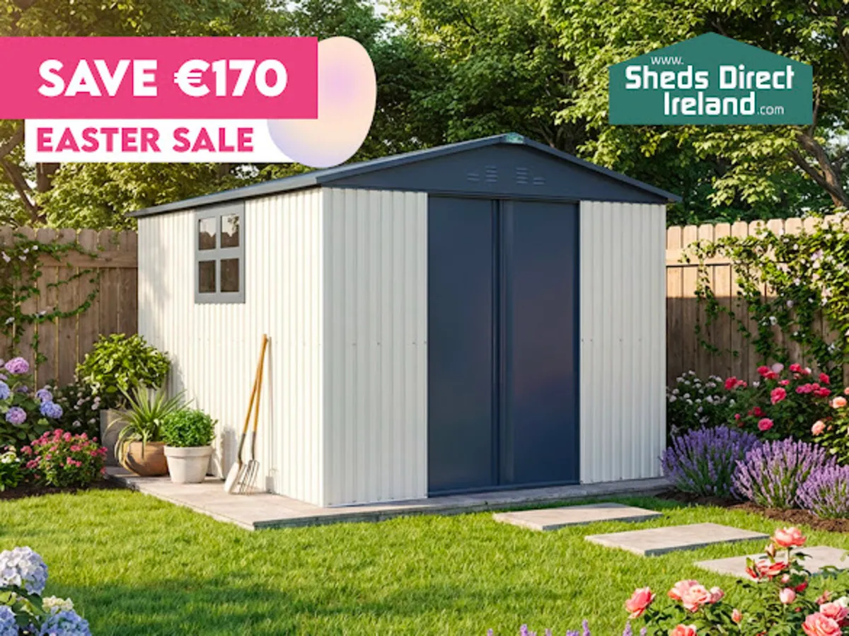 SALE 8x10 Steel Shed with Anti Con Lining - Image 1