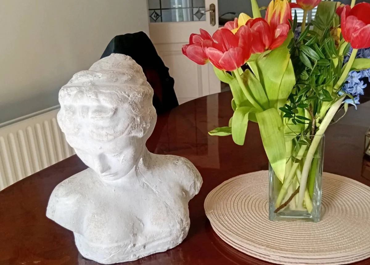 Classic Head Bust Sculpture Female - Image 1