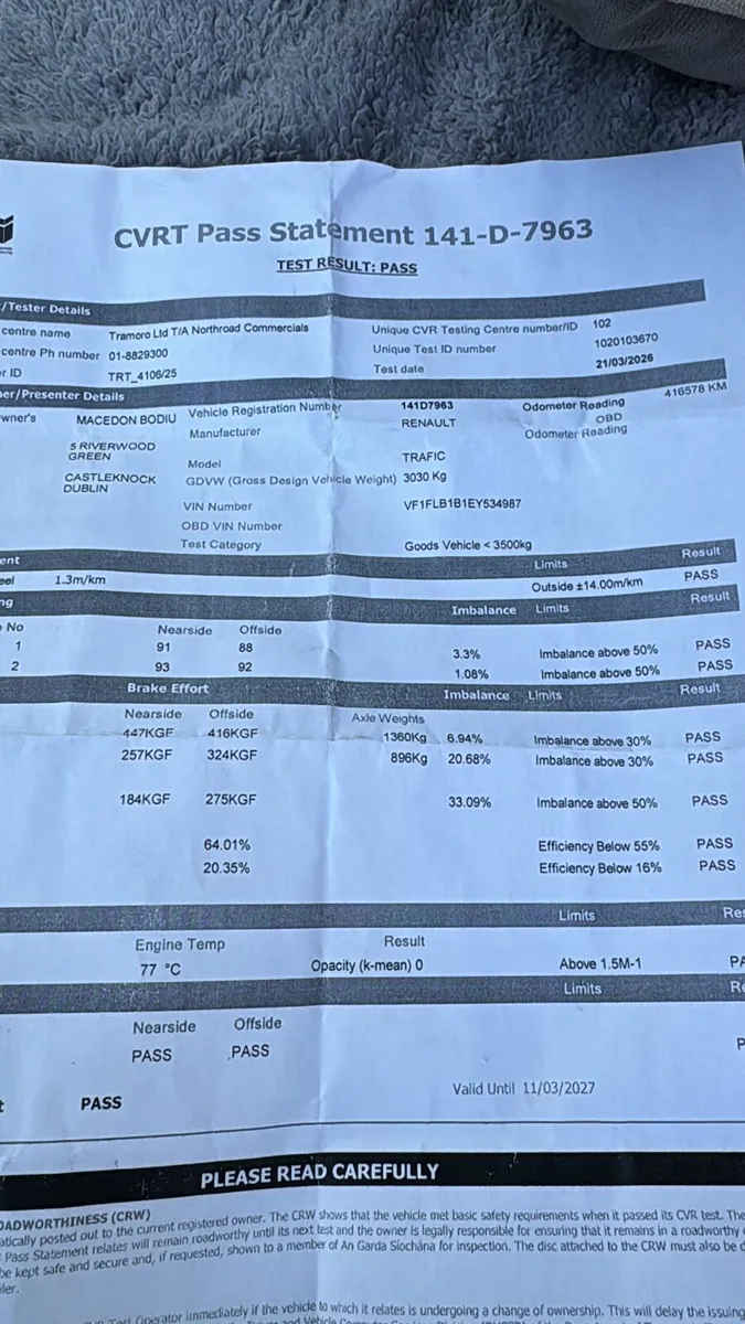2014 Renault Traffic van - Image 2
