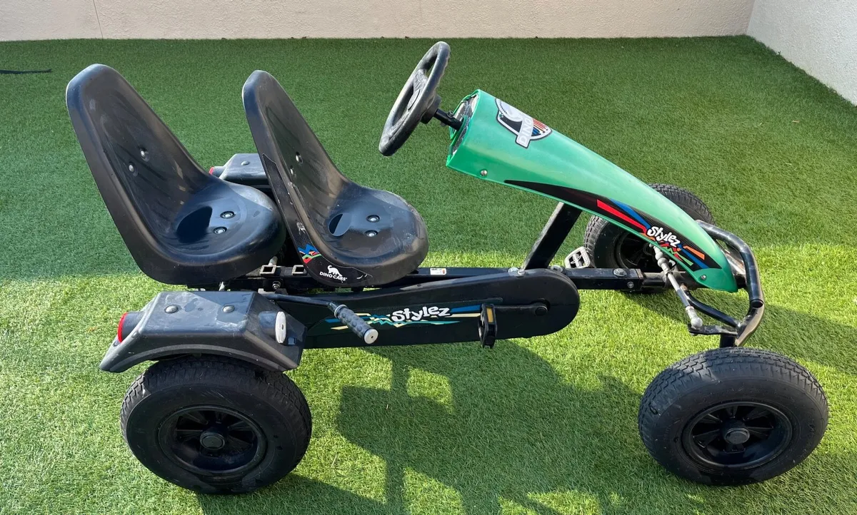 Dino Cars Double  Go Kart - Image 1
