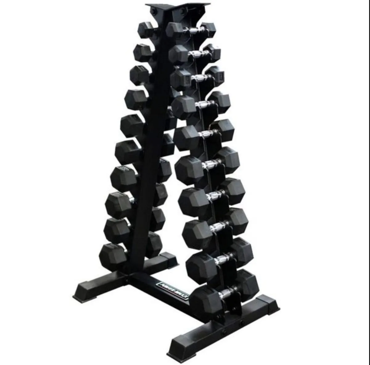 Hex Dumbbells 1kg - 10kg + storage rack (new)