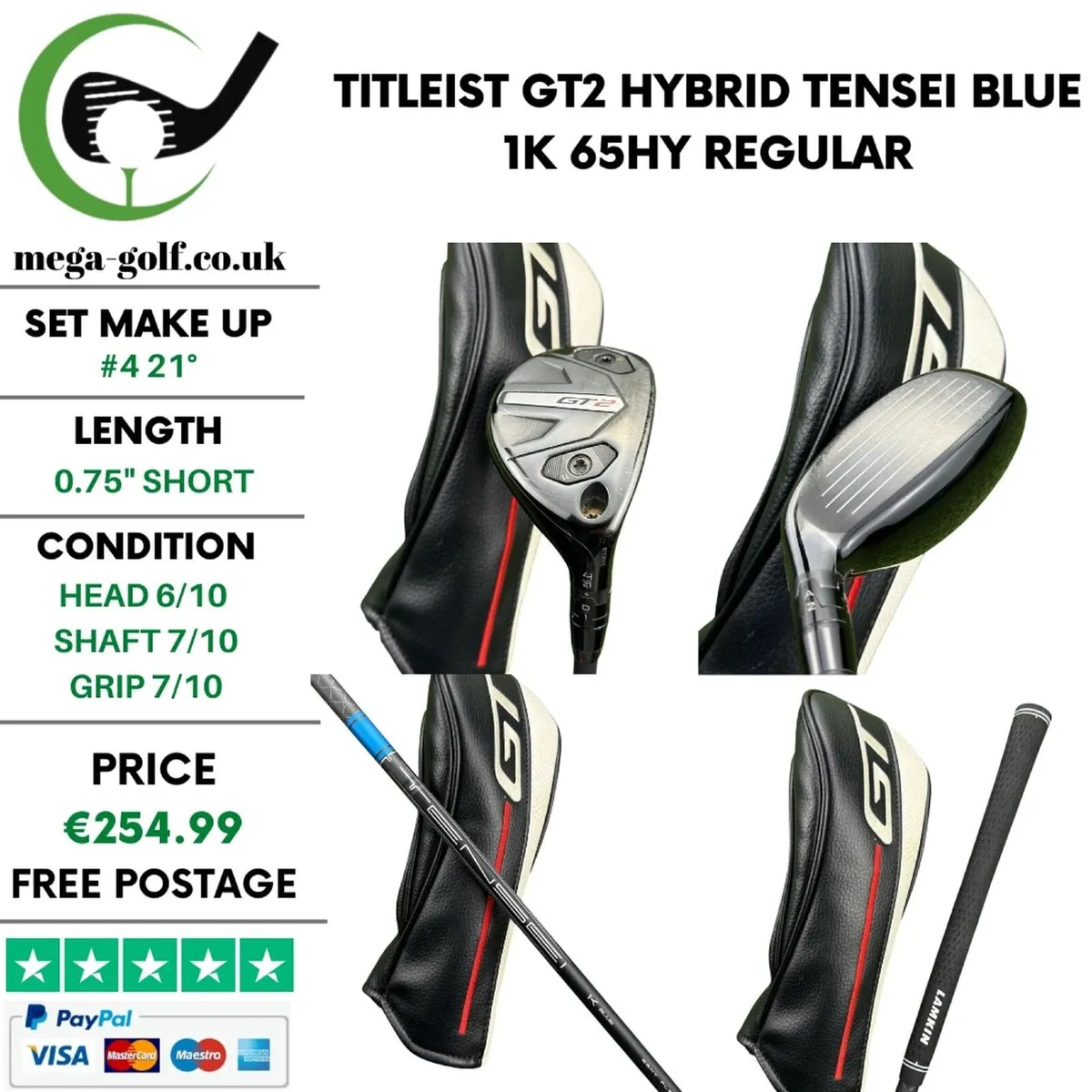 Titleist GT2 Hybrid / #4 21° / Regular - Image 1