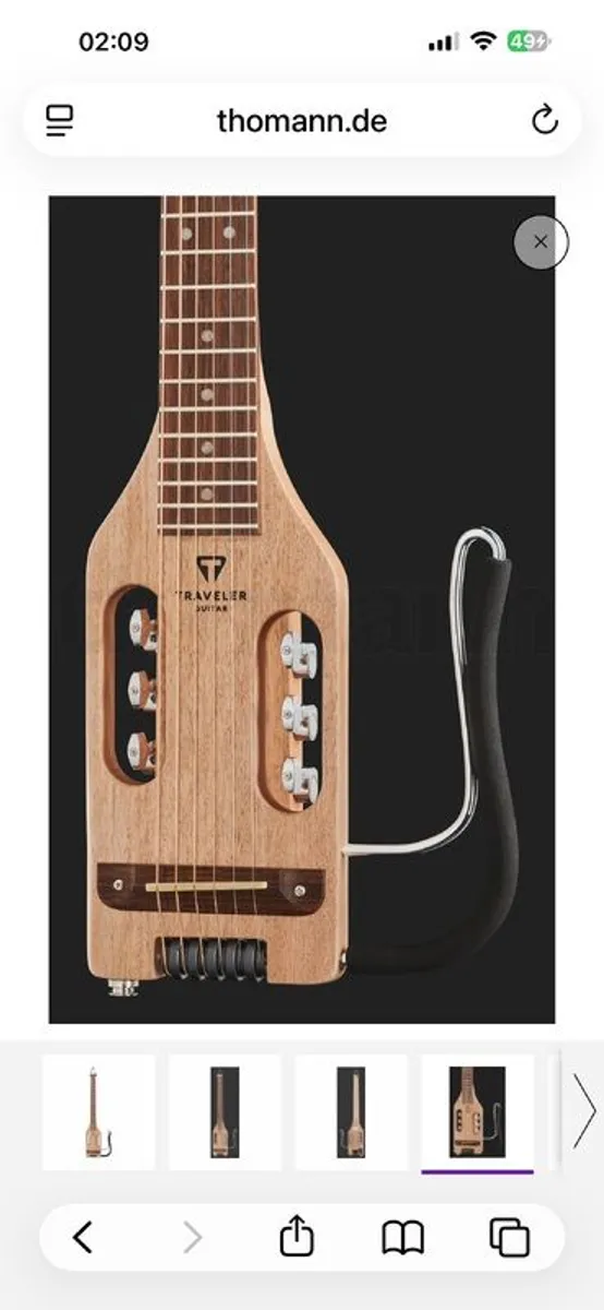 Reverse semiacoustic stylish guitar that turns heads - Image 1