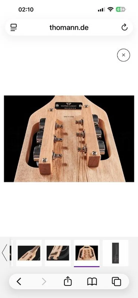 Reverse semiacoustic stylish guitar that turns heads - Image 2