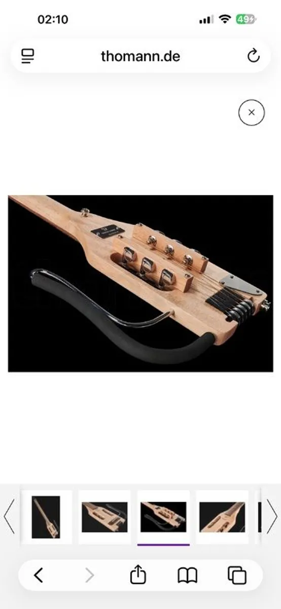 Reverse semiacoustic stylish guitar that turns heads - Image 4