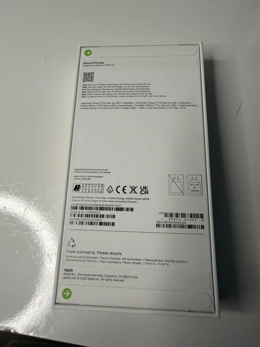 iPhone 17 Pro Max 256GB Cosmic Orange — Brand New - Image 2