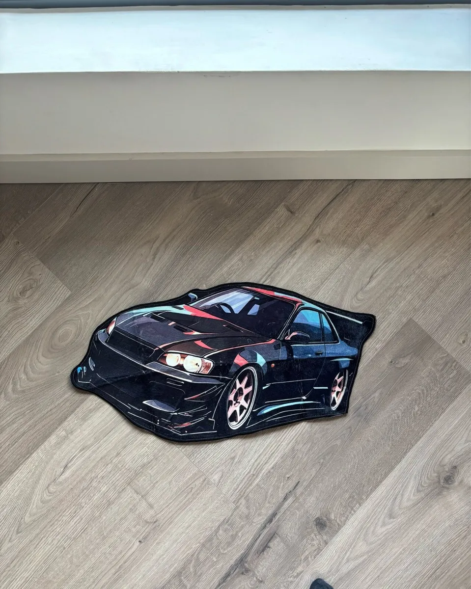 Kids Car Rug – Cool Sports Car Floor Mat - Image 1