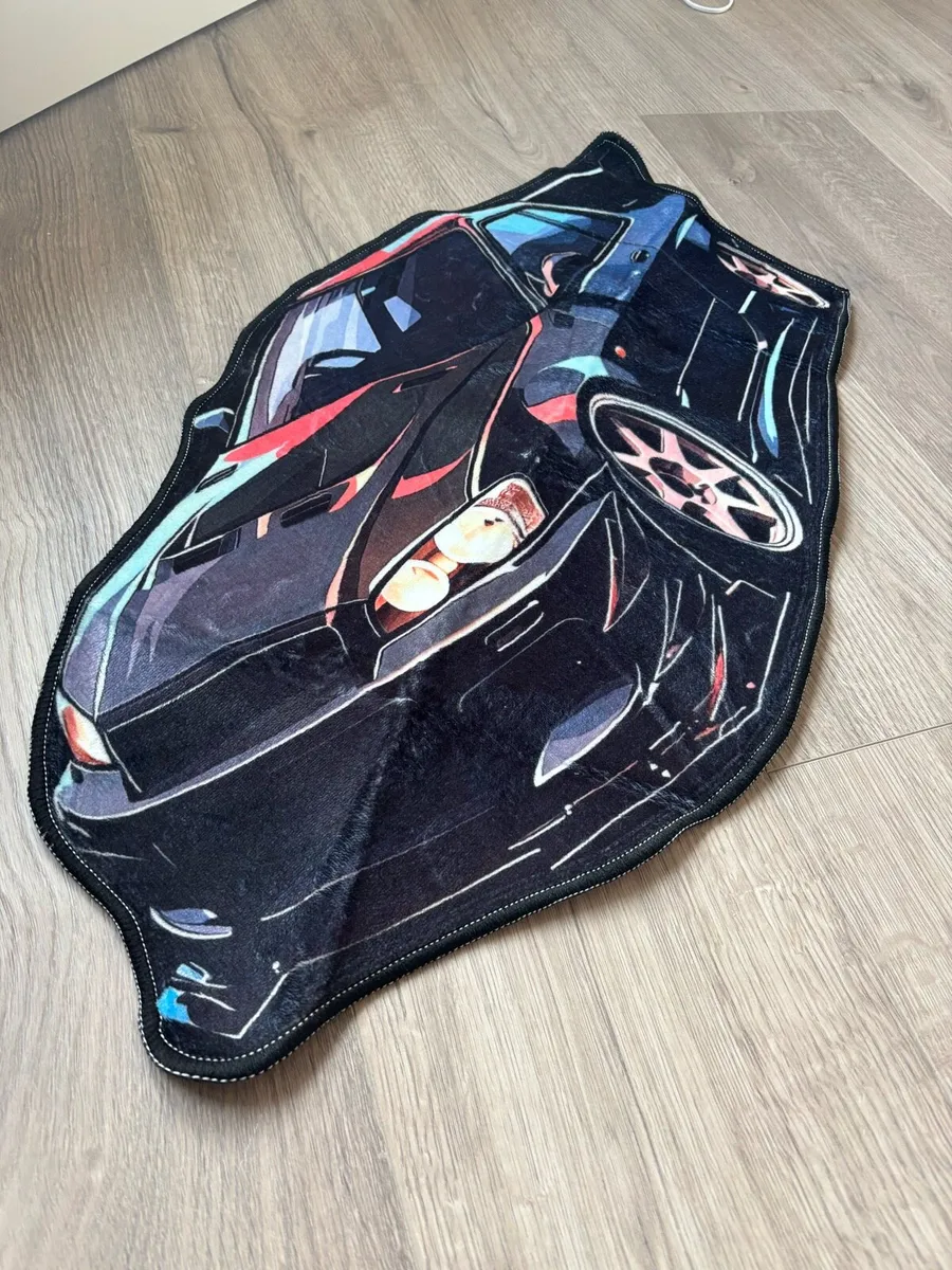 Kids Car Rug – Cool Sports Car Floor Mat - Image 2
