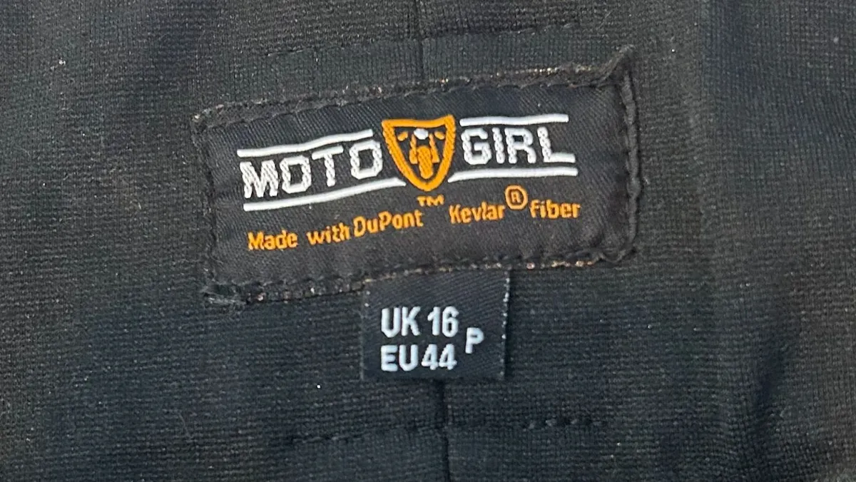 MotoGirl Trousers – Size UK16 - Image 2