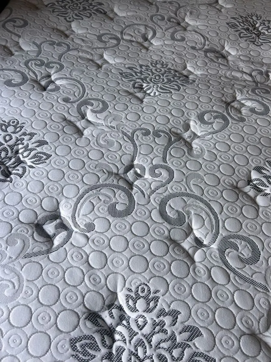 king size leather bed and matress - Image 4