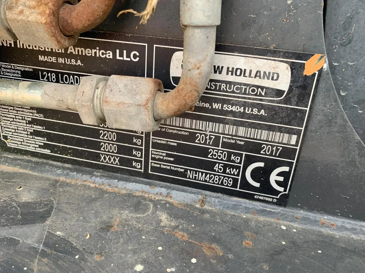 NEW HOLLAND L218 SKIDSTEER, 2017 - Image 2