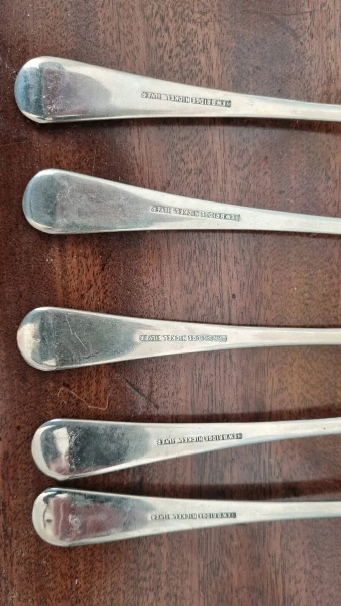 Antique Newbridge Sliver Pastry Forks - Image 2