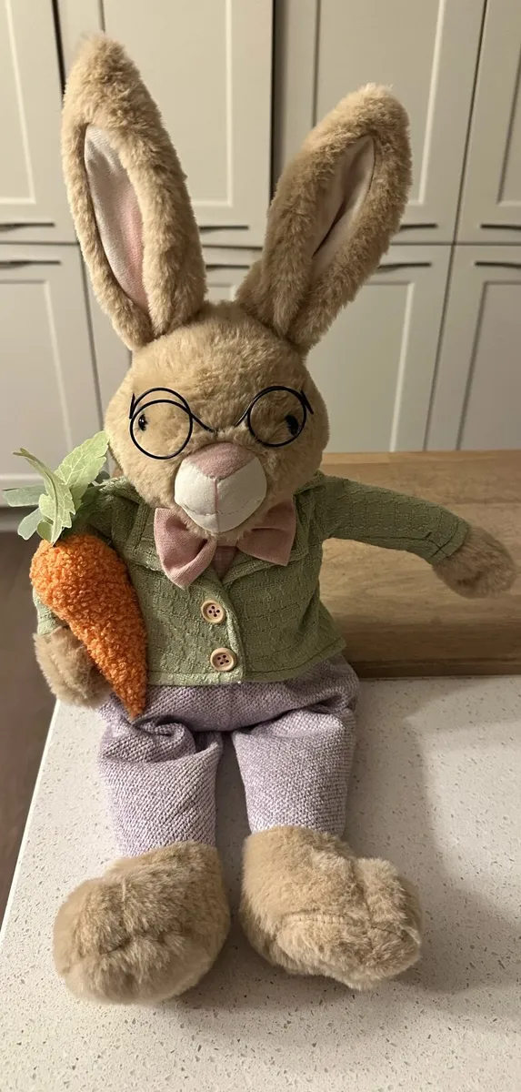 Easter Bunny Weighted Teddy - Brand New - Image 1