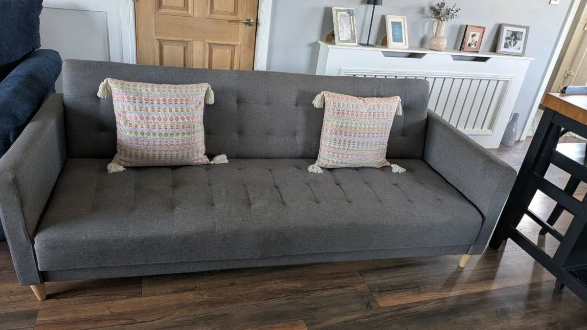 Sofa bed with cushions - Image 2