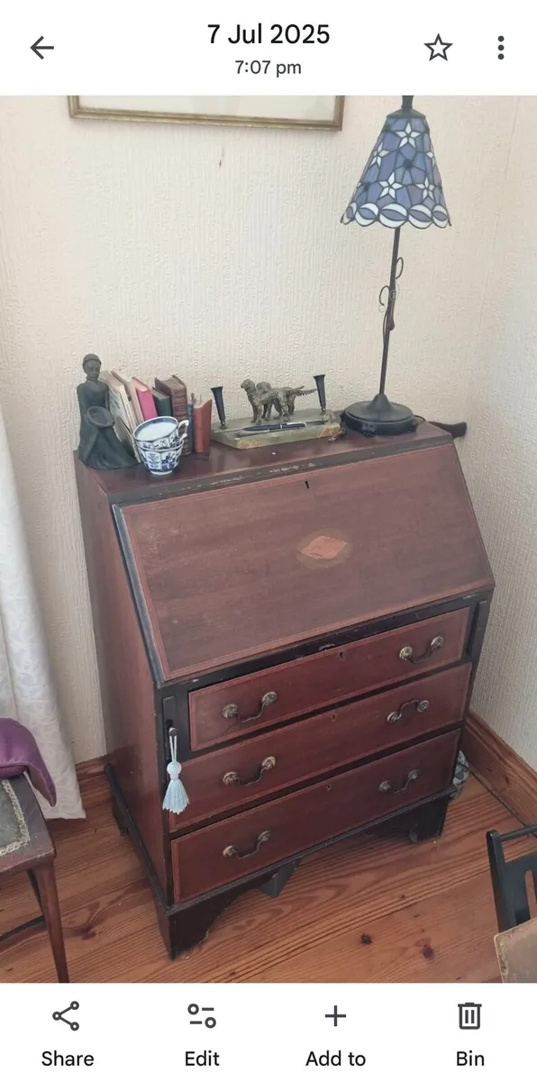 Antique Edwardian Writing Bureau - Image 1