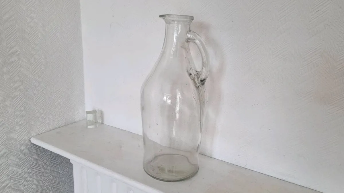 Vintage Glass Wine Jug - Image 2
