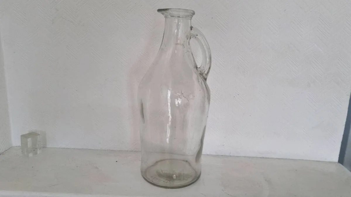 Vintage Glass Wine Jug - Image 1