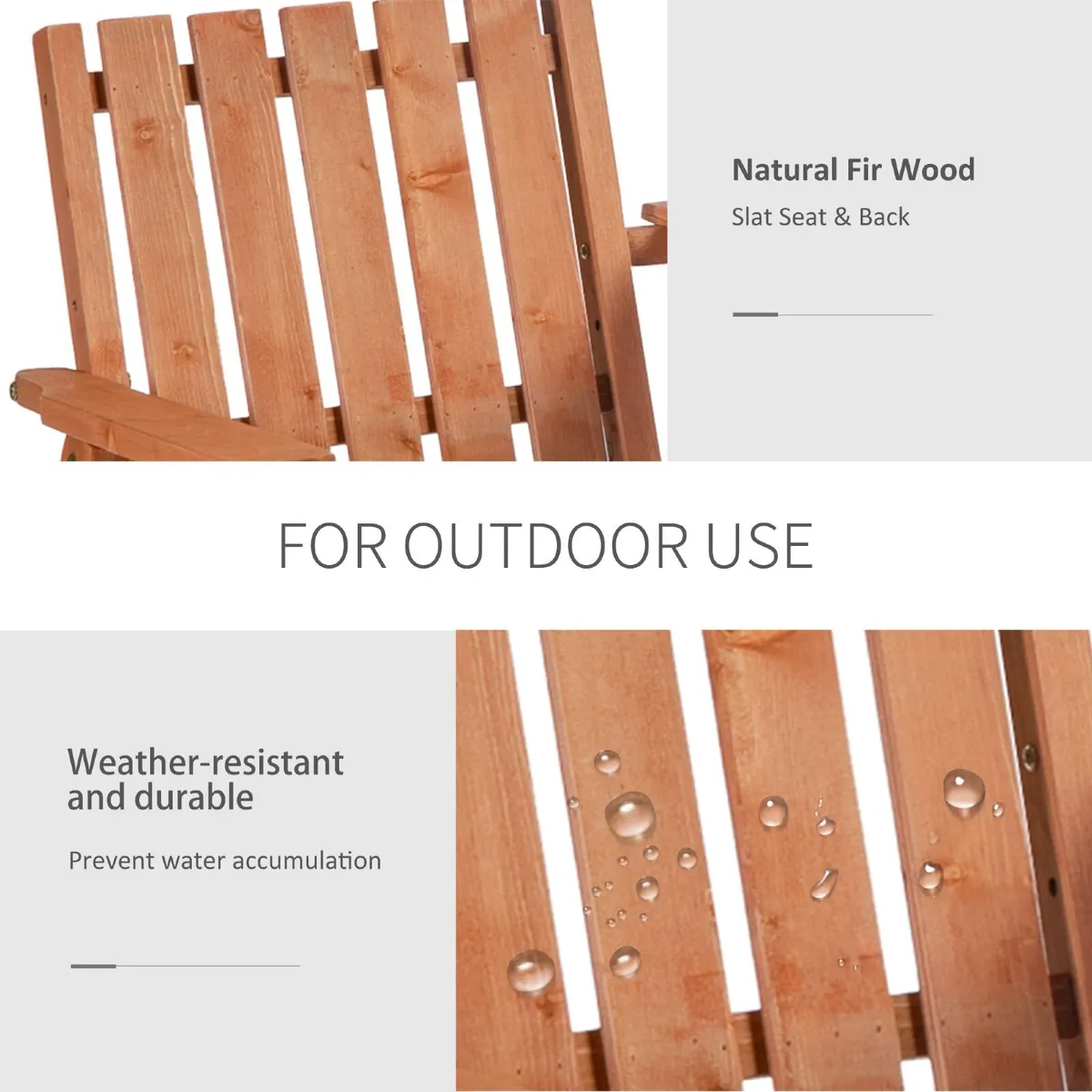 2 seater wood bench with centre table. FREE POST - Image 3