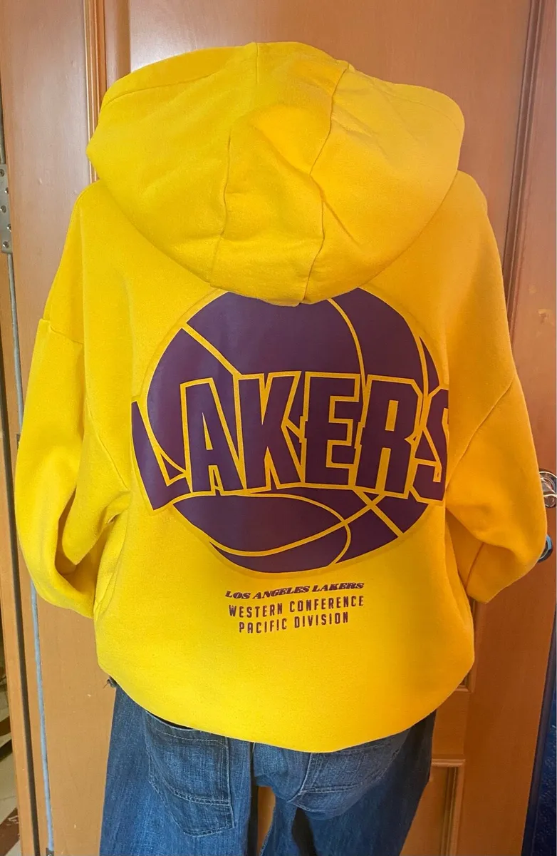 La Lakers Hoodie Unisex size L cotton - Image 3